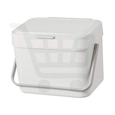 쓰레기통 시스맥스 걸이형 247x195x186mm 1개입 사각 미니 싱크대 휴지통 뚜껑있는 주방