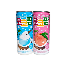 해태 코코팜 화이트 요구르트 240ml 10캔 + 피치핑크 복숭아 240ml 10캔