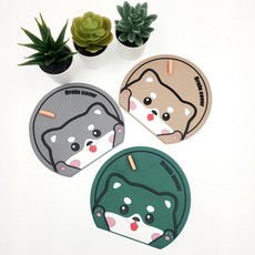 곰돌이 하수구 덮개 세면 대 배수구 싱크 커버 화장실 욕실 실리콘, 브라운