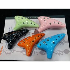 魔立樂器 12孔陶笛 F調 扁笛 盒裝附指法表 附束口袋, 詳見包裝, 詳見包裝, 詳見包裝