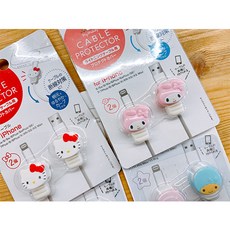 산리오 케이블 프로텍터 마이멜로디 헬로키티 시나모롤 리틀트윈스타, 1개