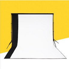 YiDA 200x300cm抗皺背景布 雙面攝影背景布 去背網拍攝影背景布 可燙可洗, 1個, 黑白雙色