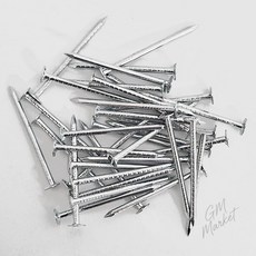 목공용 나무못 32mm 일반 철못 금속 쇠못 목재 고정 접합 인테리어 철물 일반못 목공못, 1세트