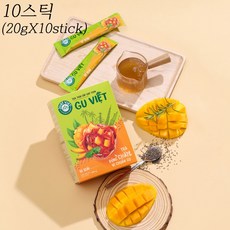 저스트비엣 과일차 아이스티 망고맛, 1개, 10개입, 200g