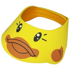 台灣現貨 洗髮帽 讓寶寶愛洗頭 魔術粘洗髮帽 幼兒浴帽, 黃色, 1個