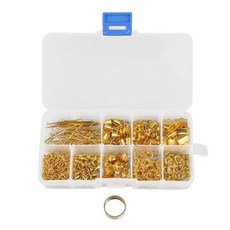 手工DIY飾品配件套裝：項鍊耳環材料、九字針龍蝦扣延長鏈鉗子工具組, 4號套盒(10格配件套裝), 1個