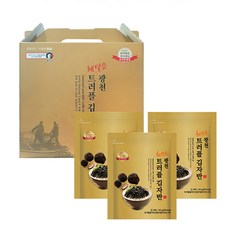 광천김 김자반 선물세트 트러플김 3봉 손잡이 구성 설 추석 어르신 선물, 40g, 1