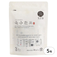 강고집 1초 육수완성 육수한포, 80g, 5개