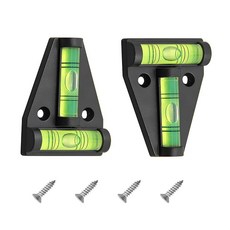 [ 726816 ] Yourkar 마그네틱 RV 레벨러 2개 T자형 레벨 버블 레벨 나사 장착 포함 RV 캠핑카 트럭 부품 액세서리용 다용도 안정화