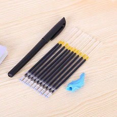 消失筆 練字自動褪色筆 0.5mm子彈頭書寫流暢, 1個, 自動褪色消失筆,筆芯30支