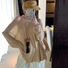 여성투피스 여성세트 긴팔티 + 나시 여름블라우스 여성티셔츠 나시 SDE26030215 19