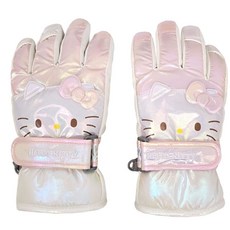 어린이기모장갑 헬로키티 샤인 빅페이스 입체 방한 장갑 어린이 스키장갑