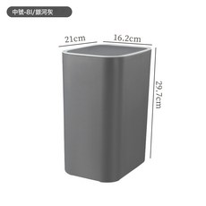 DIU 簡約帶蓋腳踏垃圾桶家用廚房衛生間免彎腰腳踩衛生桶大容量夾縫桶, 1個, 如圖