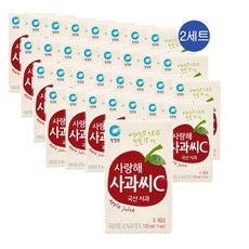 청정원 사랑해 사과씨C, 135ml, 64개