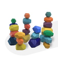 원목 나무 우드블럭 쌓기 장난감 교구 유아 정서발달 유대감형성 인테리어소품 36PC 26PC, 1개