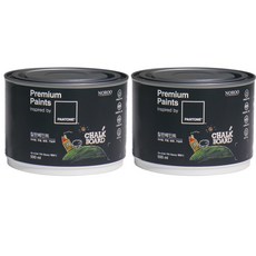 노루페인트 프리미엄 팬톤페인트 칠판 500ml, 에보니, 2개