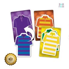 카드버리기 보드게임 티셔츠 색매칭 놀이학습 완구 초등보드게임 가족게임, 1개