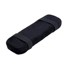 팔걸이 쿠션 패드 의자 팔꿈치 체어 블랙 235x75x30mm 벨크로 벨트 고정 논슬립