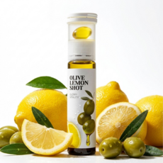 라티브 올리브레몬샷 올레샷 유기농 엑스트라버진 올리브오일 캡슐, 2개, 25ml