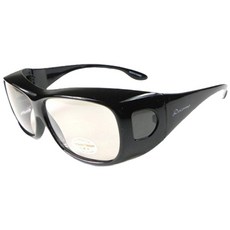 Docomo 可包覆式抗藍光眼鏡，UV400材質，近視族3C族必備，亮面黑框