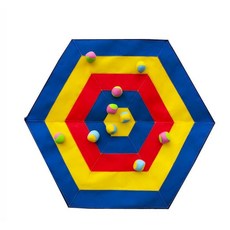 공던지기 게임 캐치볼 찍찍이 과녁 야유회 운동회 레크레이션 행사 주머니, 98cm 멀티 볼 스틱 10개, 1개