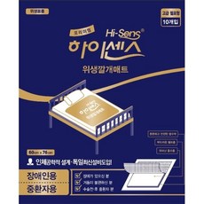 하이센스 프리미엄 병원 환자 간병인용 1회용 위생 깔개 매트 100매, FREE(onesize), 10매입, 10개
