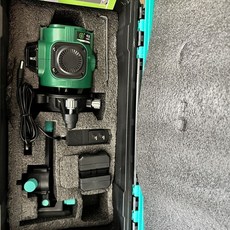 精品水平儀 12線 紅外線 水平儀 高精度 強光細線 綠光貼墻儀 16線 藍光激光戶外, 1個, 中測12線高亮藍綠光(兩電一充)