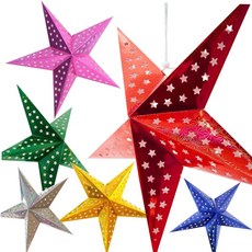 종이모빌 모빌 별장식 페이퍼장식 페이퍼별장식60cm, 실버