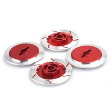 4pcs 알루미늄 합금 브레이크 디스크 휠 림 상자 금속 헥스 어댑터 12mm RC 1/10 자동차 hsp 플라이 물고기 버기 트럭 94123 94122 D4 CS, 빨간