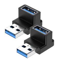 台灣24小時出貨 USB3.0公轉Type-C母/USB 10Gbp高速轉接器OTG讀卡機 U型彎/立體彎 2入, 1個, USB3.0公轉USB3.0 立體彎,2入