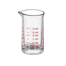90毫升 帶刻度 鷹嘴 玻璃量杯, 1個, 90毫升鷹嘴量杯紅色1只裝