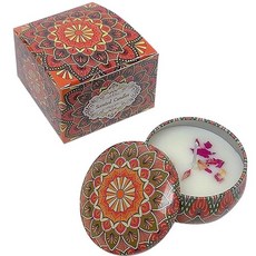 HYCSC Gardenia 향초 가정용 아로마테라피 캔들 뚜껑이 있는 오래 타는 생일 발렌타인 어머니의 추수감사절 선물을 위한 틴 박스의 지속 가능한 사용 239994