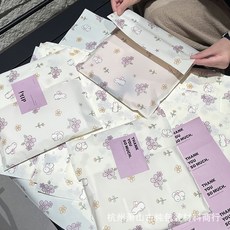 [히어로즈마트] 꽃속의 토끼 캐릭터 포장봉투 답례품 비닐백 선물 포장 봉투, 20개