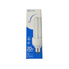장수 삼파장램프 전구 20W 주광색, 백색, 5개
