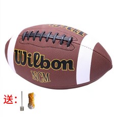 Wilson 美式橄欖球 9號/6號/3號, 1個, 9號耐用橄欖球 贈送：氣針+網兜