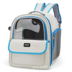 고양이와 애완동물 배낭 대형 야외 투명 통기성 운반 가방, 1개, 2. 검정색