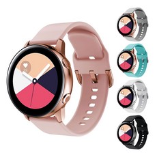 갤럭시워치5 4 3 클래식 액티브2 전기종호환 실리콘 스트랩밴드 시계줄 20/22mm 10컬러, 오렌지, 20mm, 1개