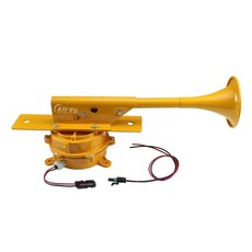 화물차 크락션 튜닝 경음기 경적 중장비 공사 검정색 스피커, C. 트레인 호른 옐로우 12V, A. 단일 스피커