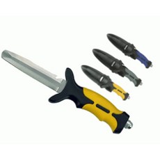 游龍潛水 PROBLUE KN-36B 420不鏽鋼尖頭潛水刀，專業潛水裝備，水下安全必備, 灰