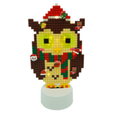 디폼블럭8mm 캐릭터총집합, A91_8mm_산타부엉이 무드등트리, 1개