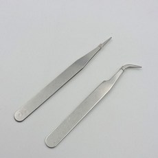 집게 초정밀 일자형 핀셋 쪽집게 커브형 PP-10038, 커브형(10038-2)