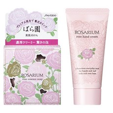 시세이도 로사리움 장미원 로즈 에센스 솝 + 핸드 크림 160g, 1세트