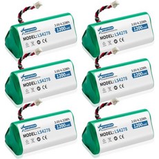 6개입 LS4278 배터리 1200mAh 업그레이드된 모토로라 심볼 LS4278M LI4278 DS6878 바코드 스캐너 826770501 BTRYLS42RAAOE01 3.6V
