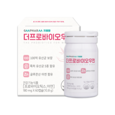 지엠팜 더프로바이오우먼 유산균 영양제, 60정, 2개