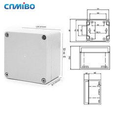 스피커박스 우퍼 인클로저 북쉘프 자작 케이스, 83 x 81x56 그레이 뚜껑, 기본 모델명/품번