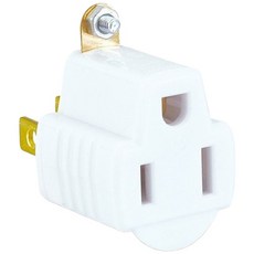 Dr.AV 3轉2插頭 SA-787 商檢合格 110V 三轉二電源轉接頭, 橘, 1個, 4.4mm