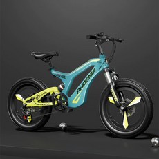 피닉스 어린이 자전거 남녀 학생 단단변속 충격완화 디스크 브레이크 마그네슘 합금 산악자전거, 18인치, 변속 푸른, 1개