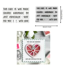 나는 심장 팬더 대나무 숲 배경 금속 절단 다이 DIY 카드에 대한 핫 엠보싱 컷 스크랩북 공예 용품 만들기, 05 WW2402A1