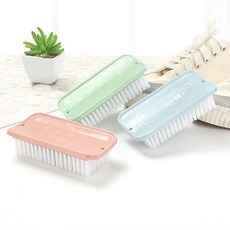 鞋刷 家用刷子 軟毛洗衣板刷 清潔刷 洗鞋刷 刷鞋 洗衣服的刷子 鞋刷子 家居用品 洗衣刷, 1個, 短柄刷【1個綠色+1個粉色】