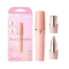 Schick 시크 하이드로 실크 Face & Beauty용 페이스 면도기 얼굴 눈썹 스틱타입 1개 x 1 면도기 여성 면도기 솜털, 1개입